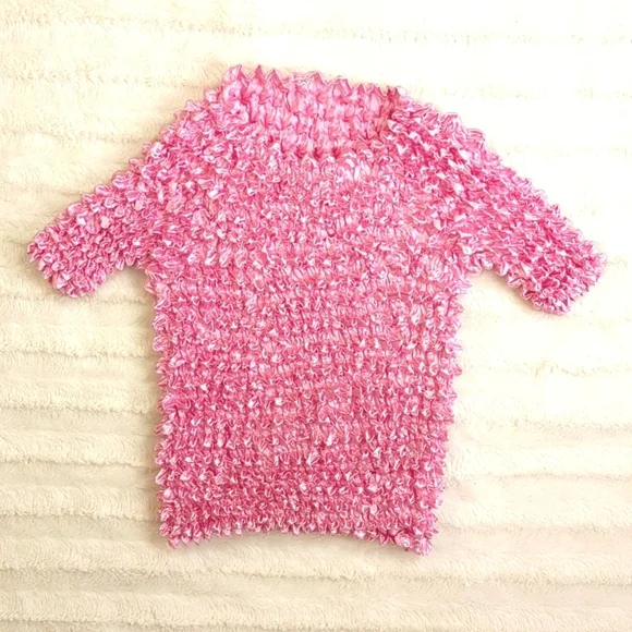 Y2K Magic Popcorn Top One Size Fits Most. Barbie Pink - Picture 8 of 9